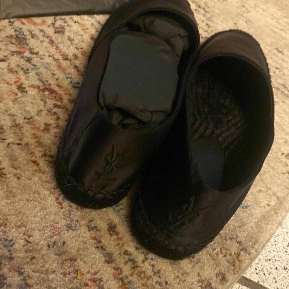 Ysl saint laurent black espadrilles